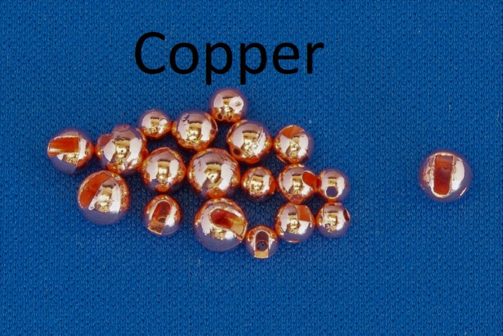 Slotted Tungsten Beads Copper