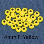 Hot colour brass beads x 25's