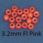 Hot colour brass beads x 25's