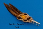 Feather Brooch Pins/Hat Mounts